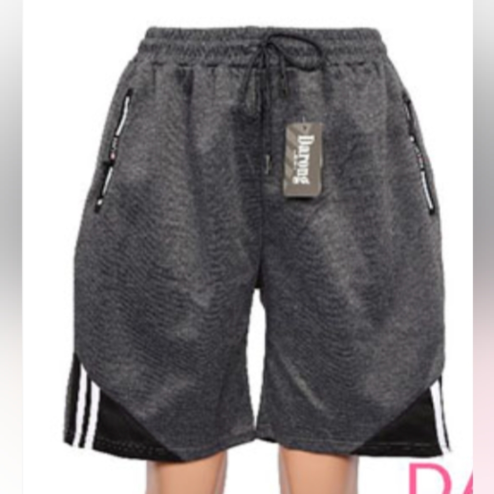 NWT Men's Darong Collection Gray And Black Shorts Size XXL/Medium